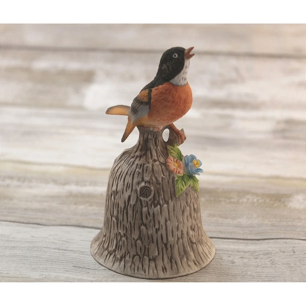 Collectable Vintage Bird Figurine Bell Towle Fine Bone China